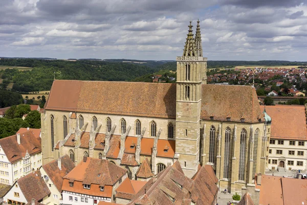 Vista aérea de Rothenburg ob der Tauber — Fotografia de Stock