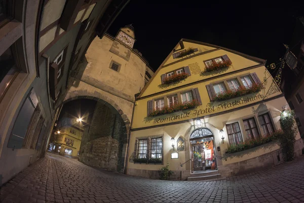 Rothenburg ob der tauber w godzinach wieczornych — Zdjęcie stockowe