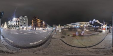 Hamburg 360 degree panorama streeet view clipart
