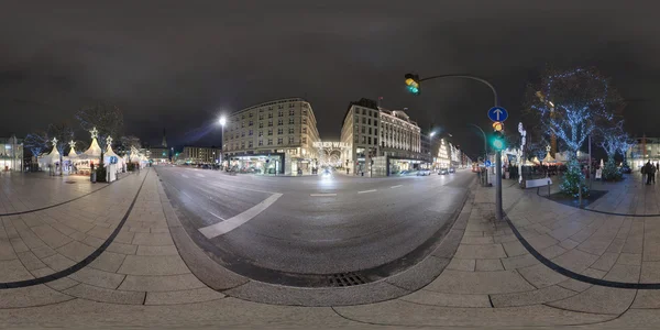 Hamburgo 360 graus vista panorâmica rua — Fotografia de Stock