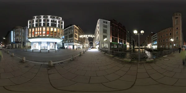 Hamburg 360 graders panorama streeet view – stockfoto