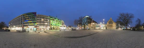 Hannover à noite. Panorama de 360 graus . — Fotografia de Stock