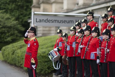 Hannover, Almanya - 17 Mayıs 2014: Brentwood imparatorluk gençlik grup geleneksel grup Hannover bir konser veriyor