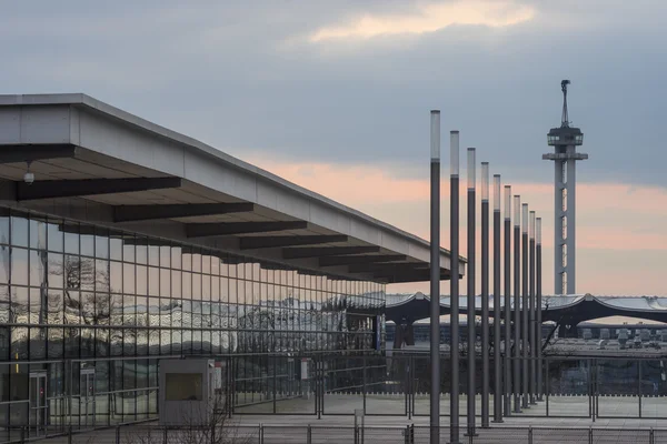 Messeområdet Hannover, verdens største utstillingsplass . – stockfoto