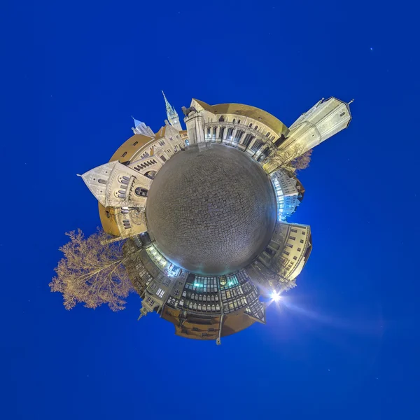Little planet panorama of Braunschweig — Stock Photo, Image