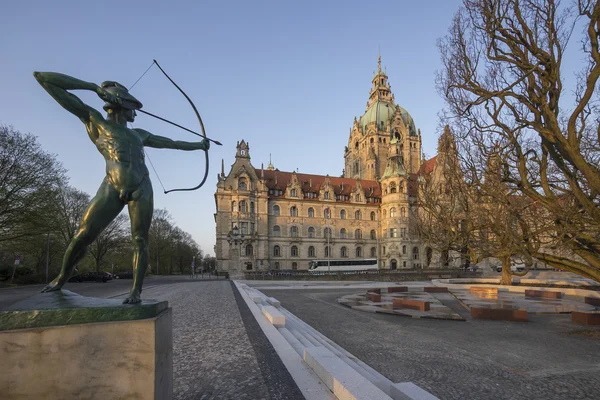 Nova prefeitura em hanover — Fotografia de Stock