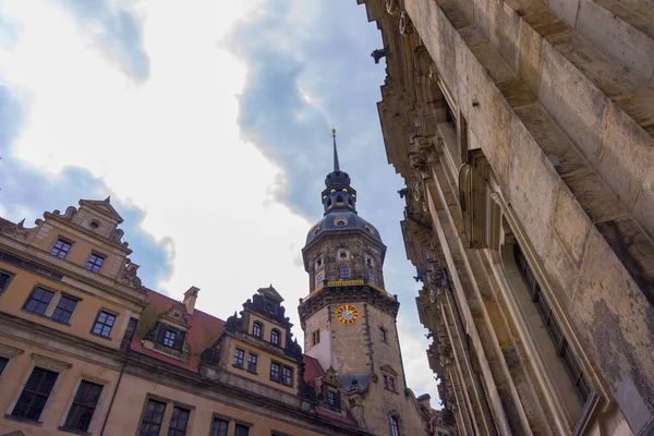 Mening van de straat van Dresden — Stockfoto