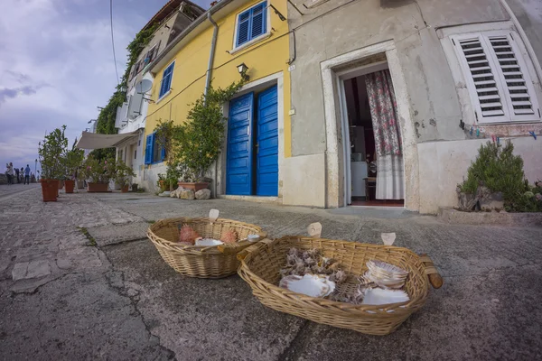 Vista de rua em rovinj — Fotografia de Stock