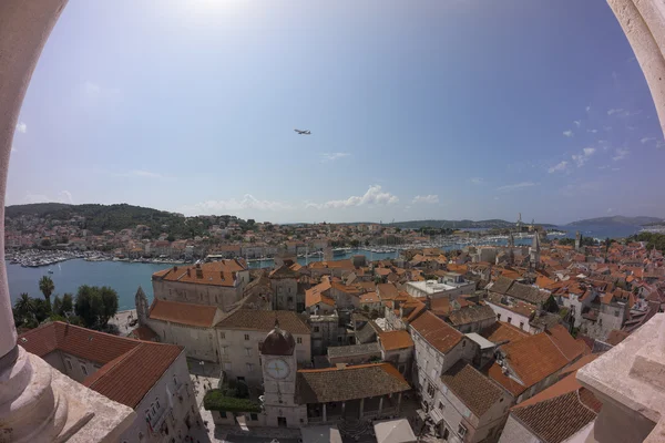 クロアチアで、trogir の航空写真. — ストック写真