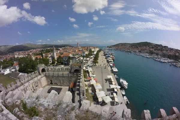 クロアチアで、trogir の航空写真. — ストック写真