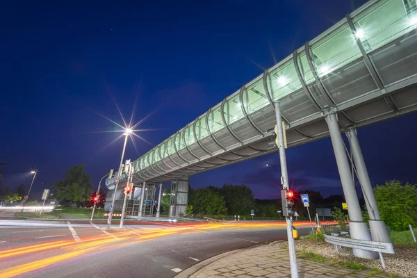 Intersection with the traffic light in Hannover — Stock Photo, Image