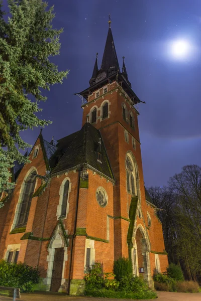 Tipica chiesa evangelica in Germania — Foto Stock