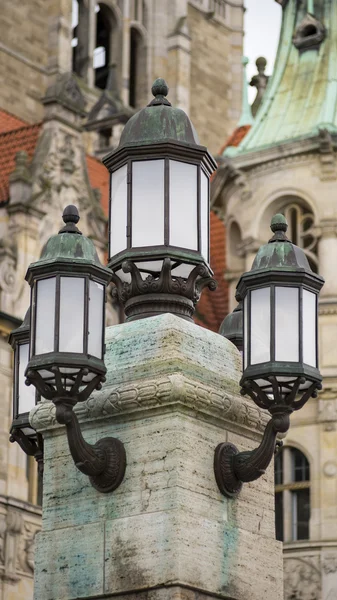 Bela luz de rua decorativa em Hannover — Fotografia de Stock