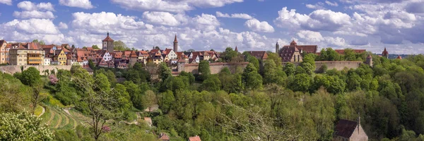 Panoramatický pohled na Rothenburg ob der Tauber — Stock fotografie