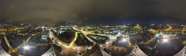 360 derece panoramik görüntü Hannover geceleri