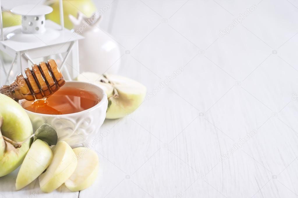 Apple and honey background