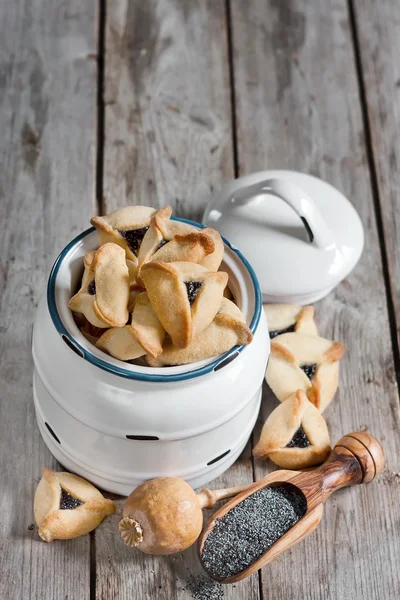 Hamantasch bakgrund — Stockfoto