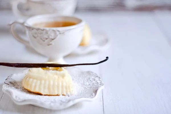 Fondo de mini pasteles de queso de algodón — Foto de Stock