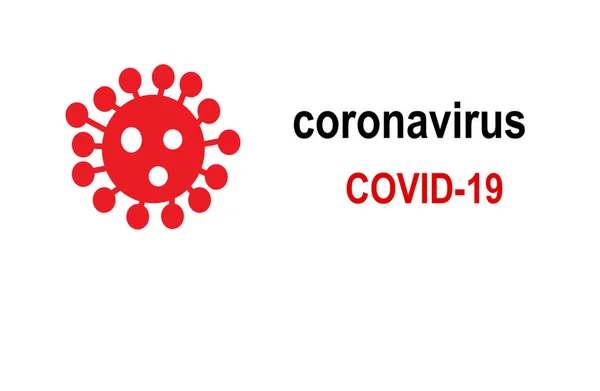 Covid Işareti Veya Beyaz Arkaplan Ile Coronavirus Işareti — Stok fotoğraf