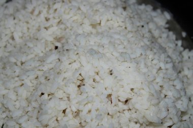 pirinç tabakta pirinç arkaplan.