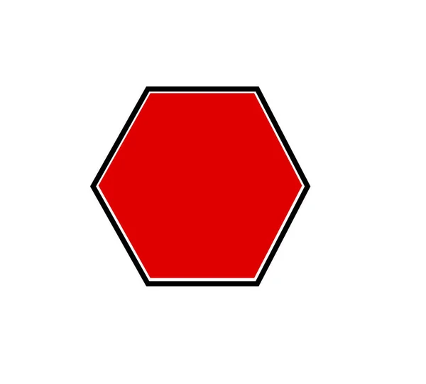 Verkehrszeichen Blanko Schild Mit Weißem Hintergrund — Stockfoto