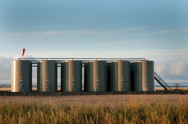 Battery of tanks — Stock Photo, Image