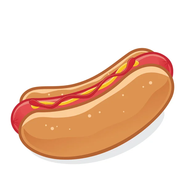 Illustrazione hot dog — Vettoriale Stock