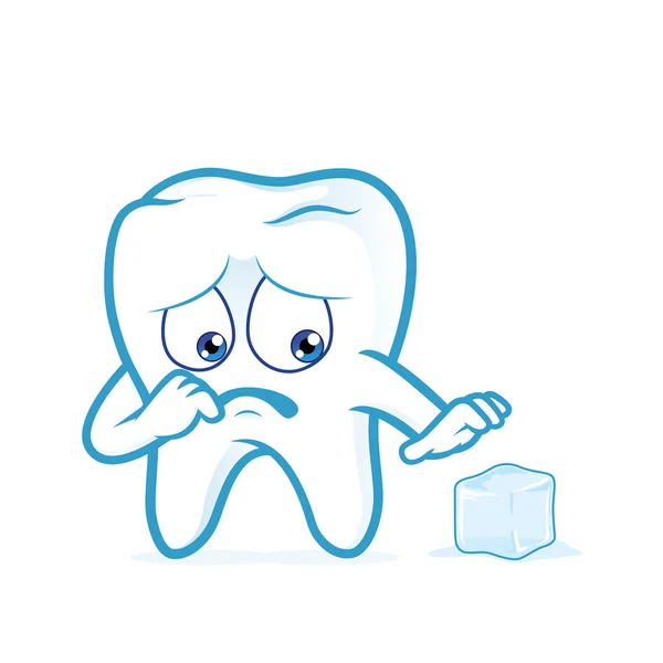Citlivé zuby strach ledu — Stockový vektor