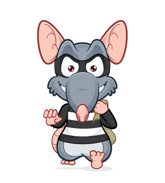 Rat thief — Stock Vector