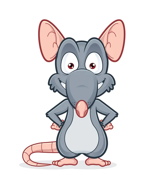 Smiling rat — Stock Vector