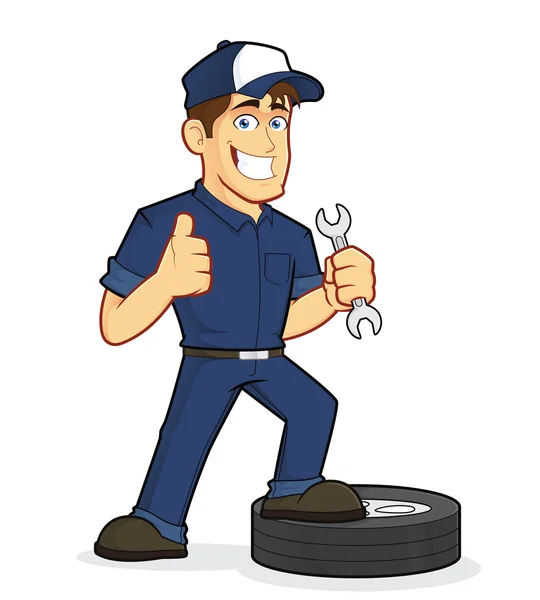 Auto Mechanic — Stock Vector