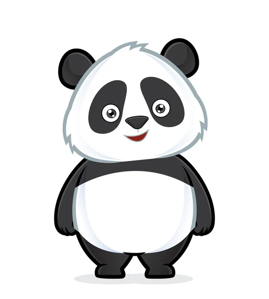 Panda de pie — Vector de stock