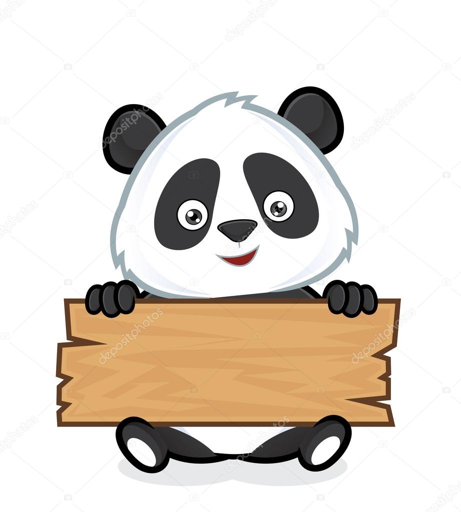 Panda holding a plank of wood Stock Vector Image by ©sundatoon #61516667 Panda holding a plank of wood Stock Vector Image by ©sundatoon #61516667