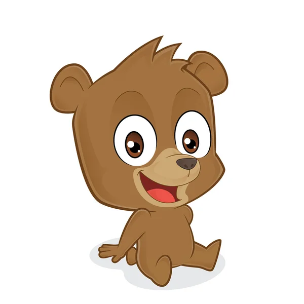 Oso sentado — Vector de stock