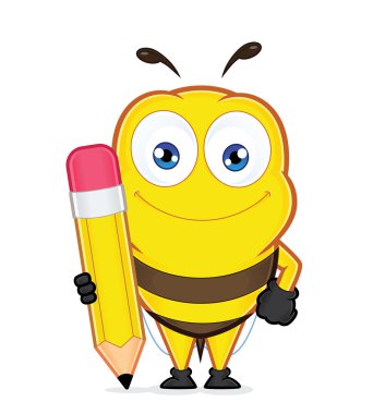 Bir kalem tutan arı