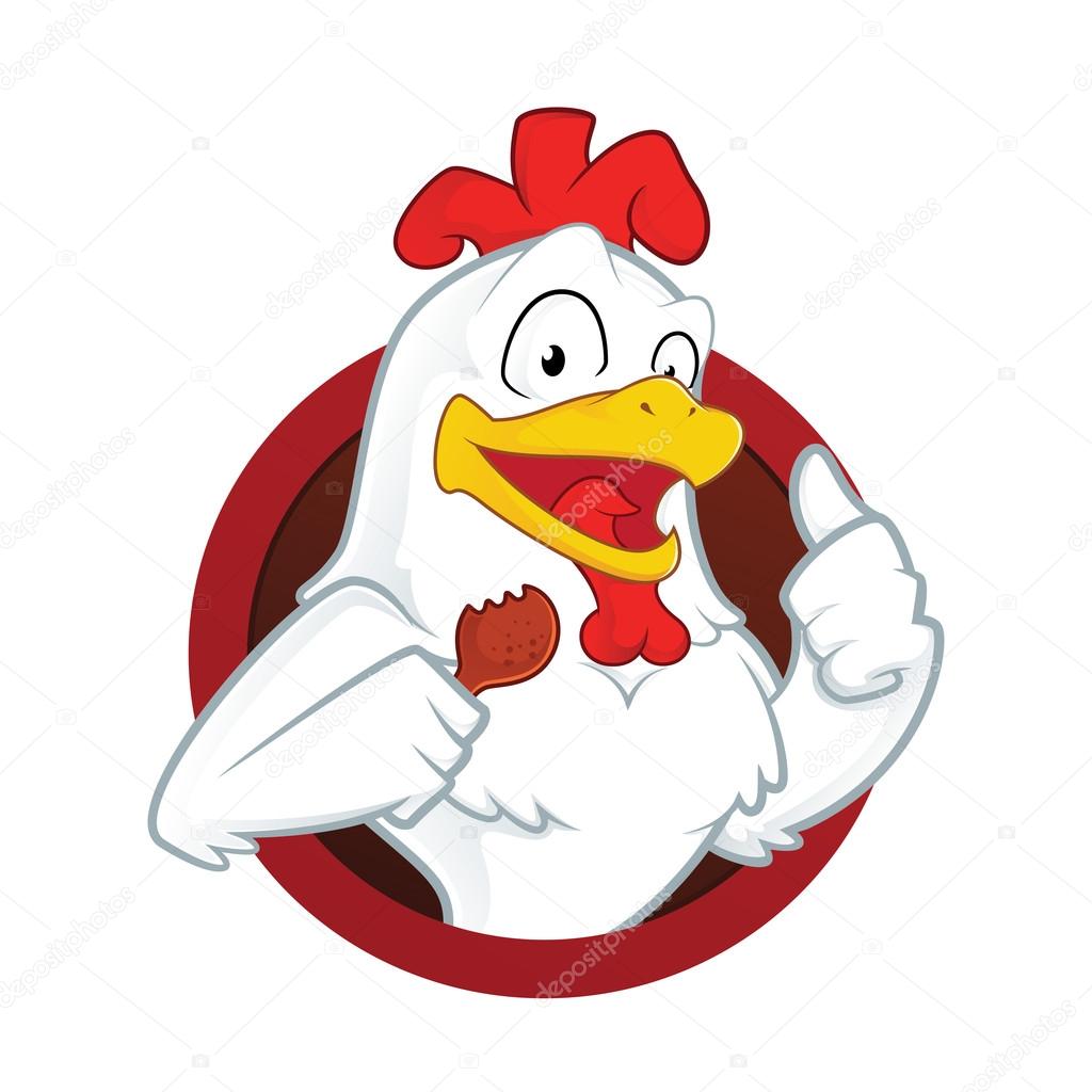 Chicken holding a fried chicken Stock Vector Image by ©sundatoon #95037654
