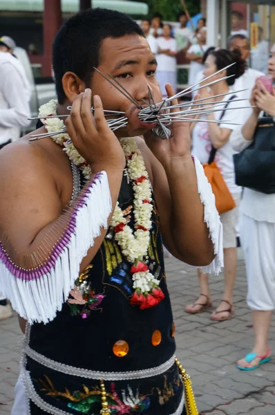 Vegetarian festival 2014 in phuket, thailand — Stock Photo, Image