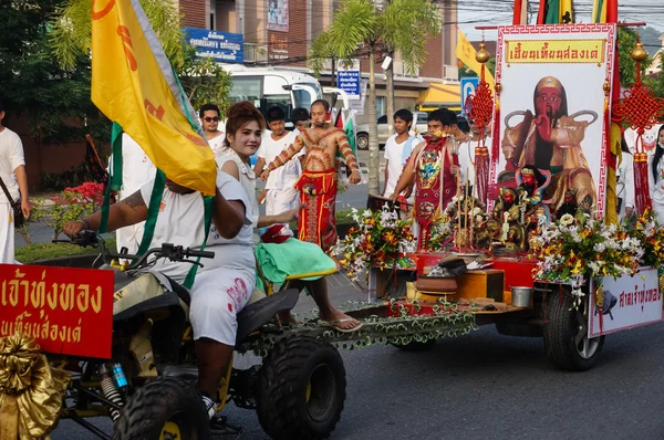 Vegetarisches festival 2014 in phuket, thailand — Stockfoto