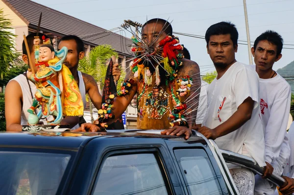 Vegetarian festival 2014 in phuket, thailand — Stock Photo, Image