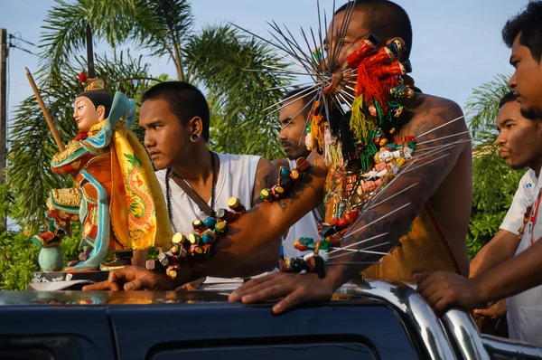 Vegetarian festival 2014 in phuket, thailand — Stock Photo, Image