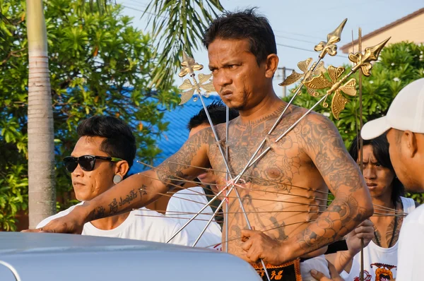 Vegetarian festival 2014 in phuket, thailand — Stock Photo, Image