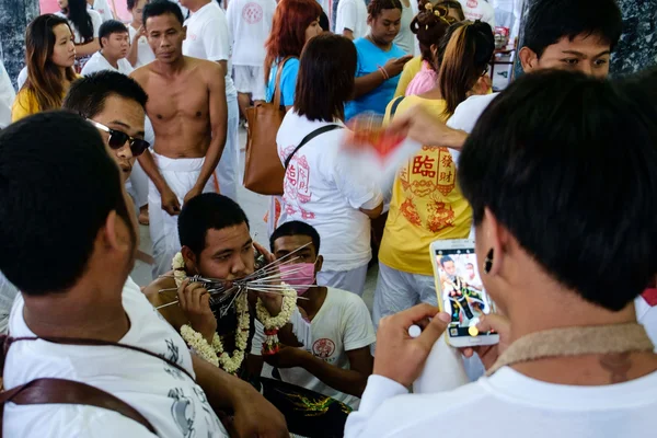 Vegetarian festival 2014 in phuket, thailand — Stock Photo, Image