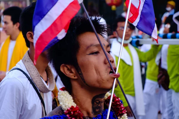 Vegetarian festival 2014 in phuket, thailand — Stock Photo, Image