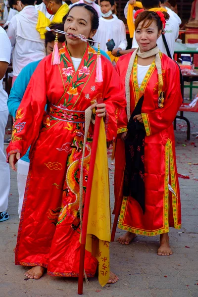 Vegetarian festival 2014 in phuket, thailand — Stock Photo, Image