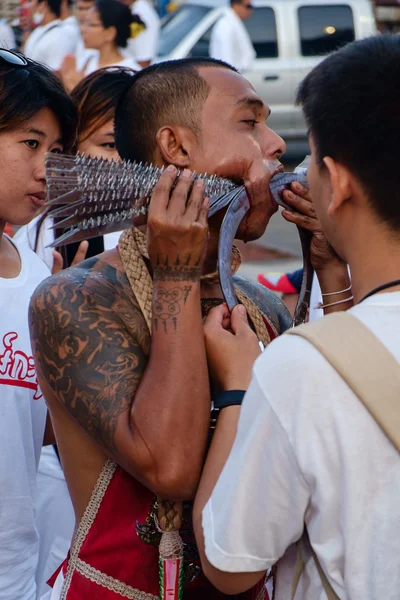 Vegetarian festival 2014 in phuket, thailand — Stock Photo, Image