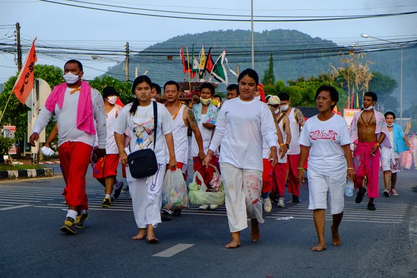 Vegetarian festival 2014 in phuket, thailand — Stock Photo, Image