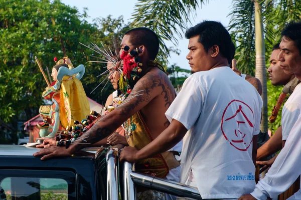 Vegetarian festival 2014 in phuket, thailand — Stock Photo, Image