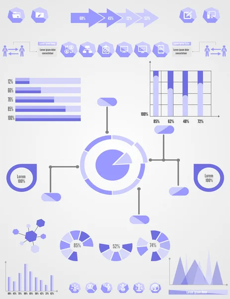 Cirkels van aandelen en regelingen — Stockvector