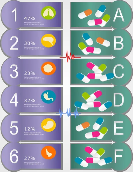 Les chiffres et les lettres dans le cercle avec carré et corps — Image vectorielle