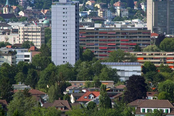 Вид Приміські Вежі Блокові Будівлі — стокове фото